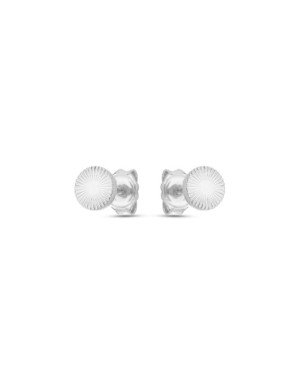Brinco AG Redondo 6mm Diamantado Macico  - G5 - 6mm x 6mm - 0.91gr