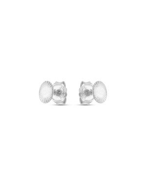 Brinco AG Oval 6mm Diamantado Macico - G5 - 4mm x 6mm - 0.68gr