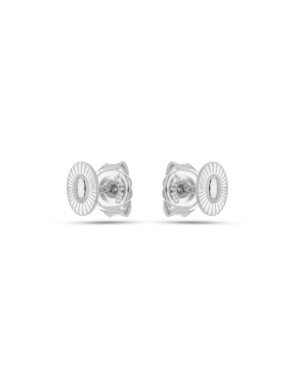 Brinco AG Oval 6mm Botao Diamantado  - G6 - 4mm x 6mm - 0.51gr
