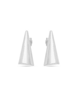 Brinco AG Triangulo 25mm Liso  - G3 - 13mm x 25mm - 3.10gr