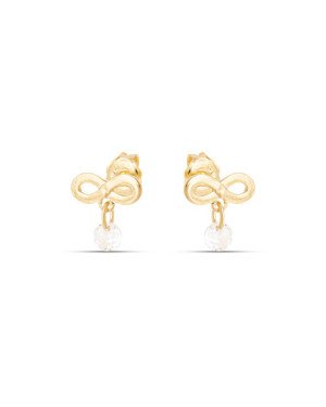 Brinco Infinito 10mm c/ Zirconia  - 00 - 10mm x 10mm - 1.03gr