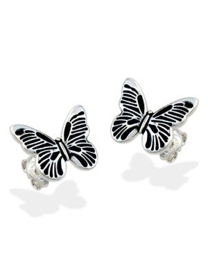 Brinco AG Borboleta 15mm c/ Detalhes P/ Resina  - G3 - 15mm x 12mm - 2.06gr