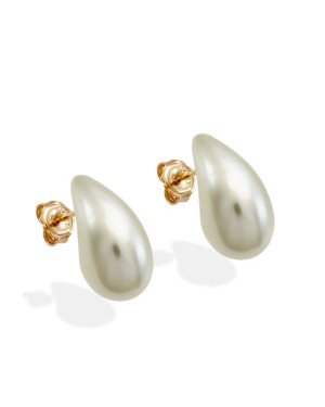 Brinco Perola Gota Fixa 8mm - 00 - 8mm x 16mm - 1.20gr