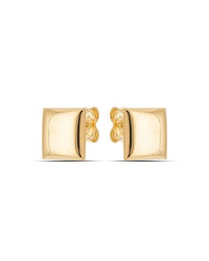 Brinco Quadrado Abaulado 9mm  - 00 - 9mm x 9mm - 1.44gr
