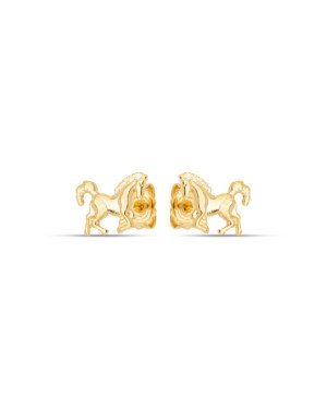 Brinco Cavalo Estampado 12mm - 00 - 12mm x 8mm - 0.90gr