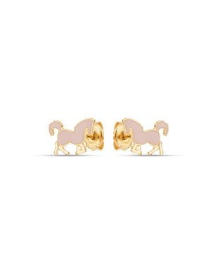 Brinco Cavalo p/ Resina 12mm (Rosa Pastel) - 00 - 12mm x 8mm - 1.00gr