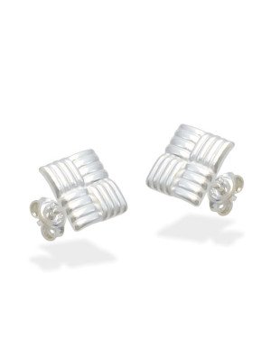 Brinco AG Quadrado 9mm Trancado - G3 - 9mm x 9mm - 1.47gr