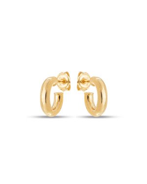 Brinco Argola Lisa 12mm Pequena (Pino) - 00 - 3mm x 12mm - 1.40gr