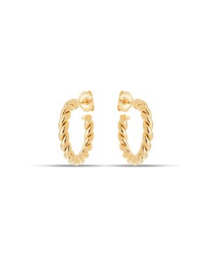 Brinco Argola Torcida 19mm Grande (Pino) - 00 - 3mm x 19mm - 3.00gr