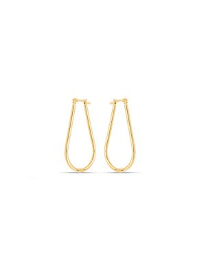 Brinco Argola Gota 25mm Pequena (Gancho) - 00 - 2mm x 25mm - 2.70gr