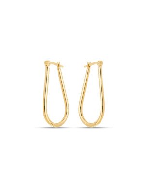 Brinco Argola Gota 38mm Grande (Gancho) - 00 - 2mm x 38mm - 4.30gr