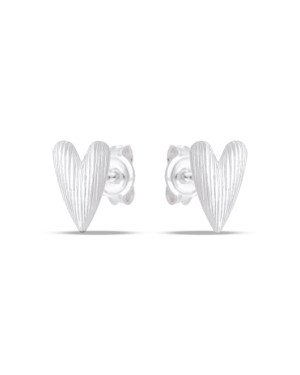 Brinco AG Coracao Comprido 8mm Onda  - G5 - 6mm x 8mm - 0.67gr