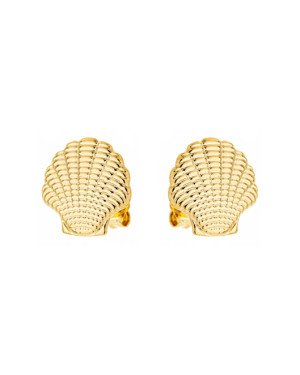 Brinco Concha 13mm Onda Reticulada - 00 - 13mm x 13mm - 2.00gr