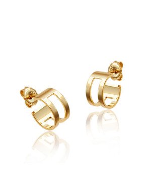 Brinco Argola Corte Largo Vazado Pino 6x11mm Pequena - 00 - 6mm x 11mm - 1.88gr