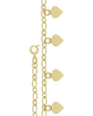 Pulseira 4 coracoes - CE - 10mm x 140mm - 1.80gr