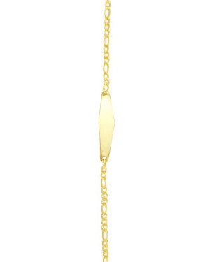 Pulseira Chapa Lisa Infantil - CE - 5mm x 140mm - 1.40gr