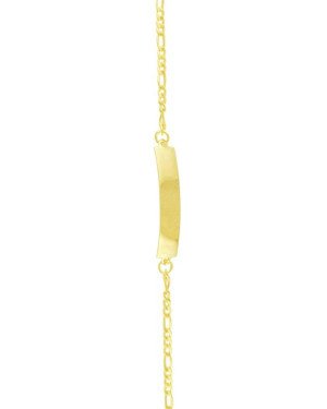 Pulseira Chapa Lisa Infantil - CE - 5mm x 140mm - 1.80gr