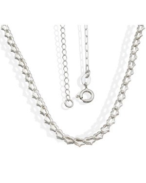 Choker AG c/ Coracoes Montada - G3 - 1mm x 400mm - 5.09gr