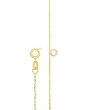 Gargantilha Cabelo Anjo c/ Strass - CE - 1mm x 450mm - 1.80gr