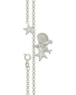 Tornozeleira Estrela do Mar Concha Peixe e Cavalo Marinho - G3 - 18mm x 260mm - 3.16gr