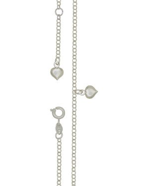Tornozeleira com Dois Coracao Mini Duplo Alongador - G3 - 10mm x 260mm - 2.06gr
