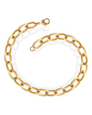 Corrente Oval Batido - CN - 8mm x 600mm - 39.10gr