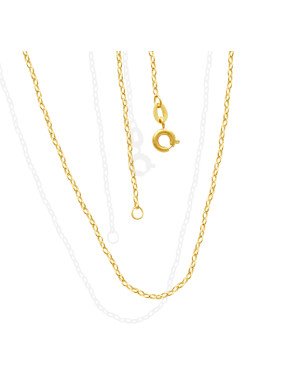 Corrente Cadeado Elo Longo 0,60 - CN - 1mm x 600mm - 5.94gr