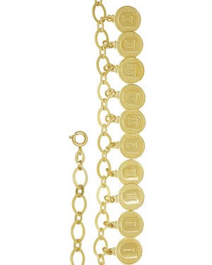 Pulseira c/ 10 Mandamentos 11mm - CE - 18mm x 180mm - 9.23gr