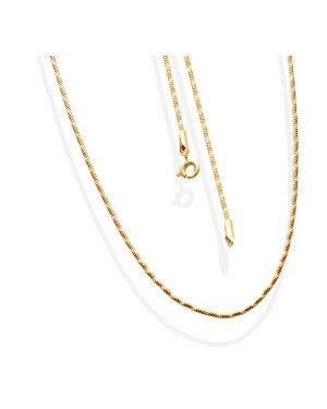 Pulseira Rolica Diamantada - CE - 1mm x 450mm - 5.20gr