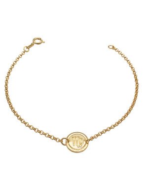 Pulseira c/ Signo 11mm Virgem - CE - 11mm x 180mm - 2.40gr