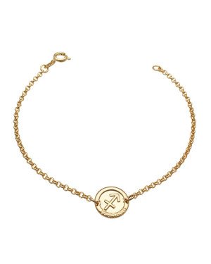 Pulseira c/ Signo 11mm Sagitario - CE - 11mm x 180mm - 2.40gr