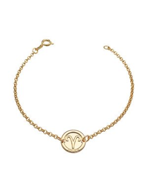 Pulseira c/ Signo 11mm Aries - CE - 11mm x 180mm - 2.50gr