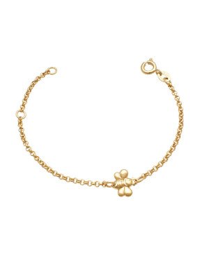 Pulseira c/ 1 Abelha (12cm + 3cm Along ) - CE - 8mm x 140mm - 1.36gr