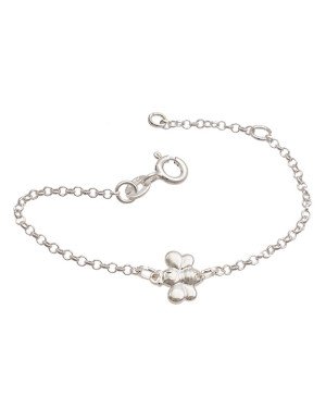 Pulseira AG c/ 1 Abelha (12cm + 2cm Along ) - G3 - 8mm x 140mm - 1.38gr