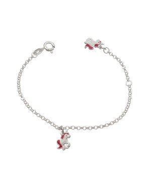 Pulseira AG p/ 2 Unicornios - G6 - 8mm x 140mm - 1.55gr
