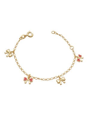 Pulseira 2 Lacos c/ Resina 2 Lacos Liso 12cm + 2 cm Along  - CS - 8mm x 140mm - 1.77gr