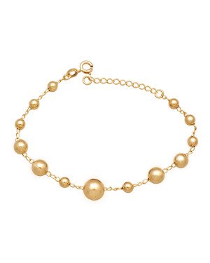Pulseira 18+3 Along c/ 13 Bolas  - CE - 9mm x 210mm - 4.90gr