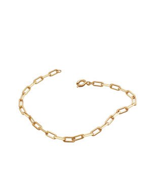 Pulseira 0,80 Cartie Elo Longo Diamantada  - CN - 3mm x 200mm - 2.40gr