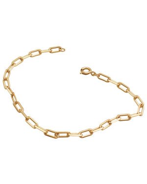 Pulseira 1,00 Cartie Elo Longo Diamantada  - CN - 1mm x 180mm - 3.10gr