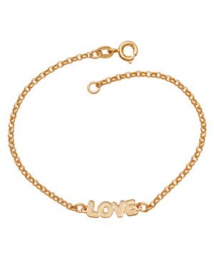 Pulseira Elo portugues Love Reticulado  - CE - 6mm x 180mm - 2.10gr