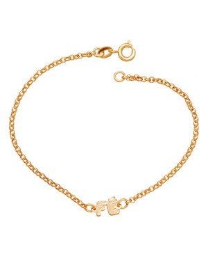 Pulseira Elo portugues Fe Reticulado - CE - 10mm x 180mm - 2.10gr