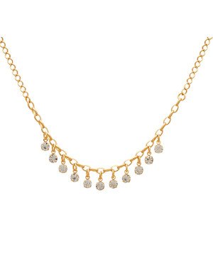 Pulseira 18cm + 2cm Along 8 Pedras - CE - 5mm x 200mm - 2.91gr