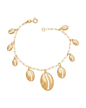 Pulseira p/ 9 Buzio Degrade  - CE - 14mm x 180mm - 5.19gr