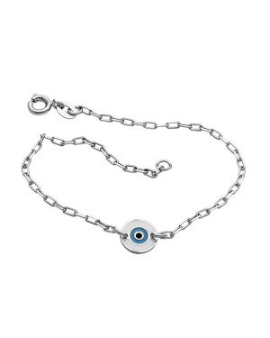 Tornozeleira AG Cartie p/ Olho Grego (Branco/Azul/Preto) - G3 - 9mm x 260mm - 2.13gr