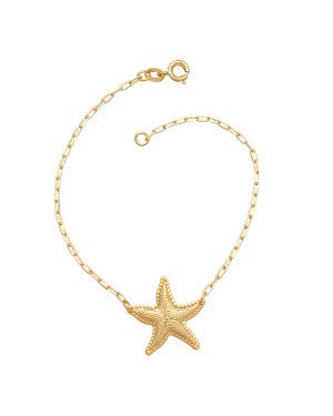 Pulseira Cartie c/ Estrela Borda Torcida 20mm - CE - 21mm x 180mm - 2.10gr