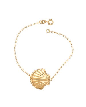 Pulseira Cartie c/ Concha Borda Torcida 20mm - CE - 21mm x 180mm - 2.94gr