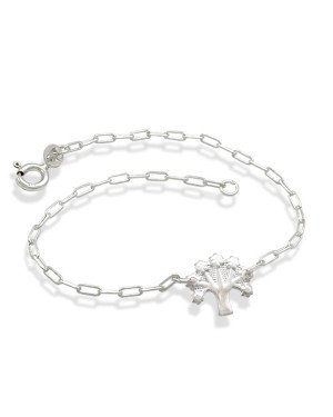 Pulseira AG Cartie c/ Arvore da Vida  - G3 - 10mm x 180mm - 1.61gr