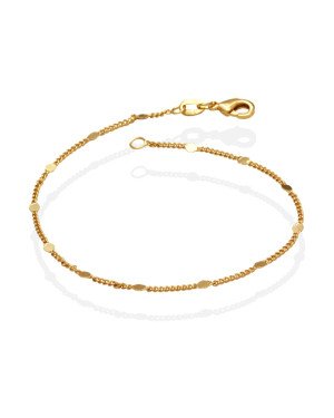 Pulseira c/ Oval Liso 1mm - CS - 1mm x 180mm - 1.06gr