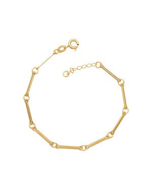 Pulseira c/ 9 Palitos 15mm Liso  - CE - 1mm x 180mm - 1.80gr