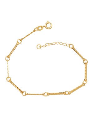 Pulseira c/ 9 Palitos Torcido 15mm - CE - 1mm x 180mm - 1.90gr